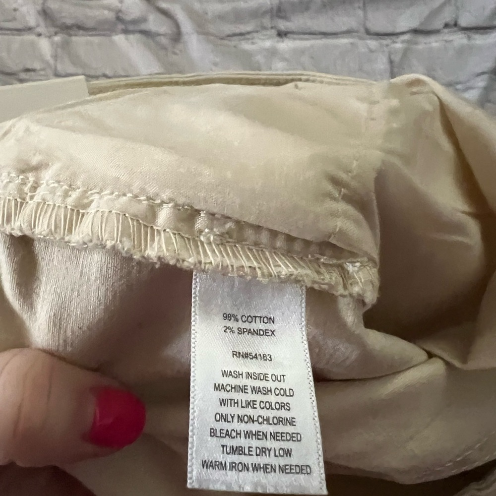 NWT Marc New York Cream/yellowish Kick Crop Jeans - Picture 8 of 8